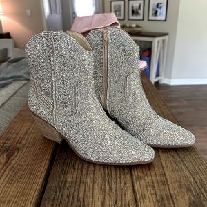 Matisse Sequin Booties - Worn once
